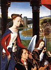 The Donne Triptych [detail 3, central panel] by Hans Memling